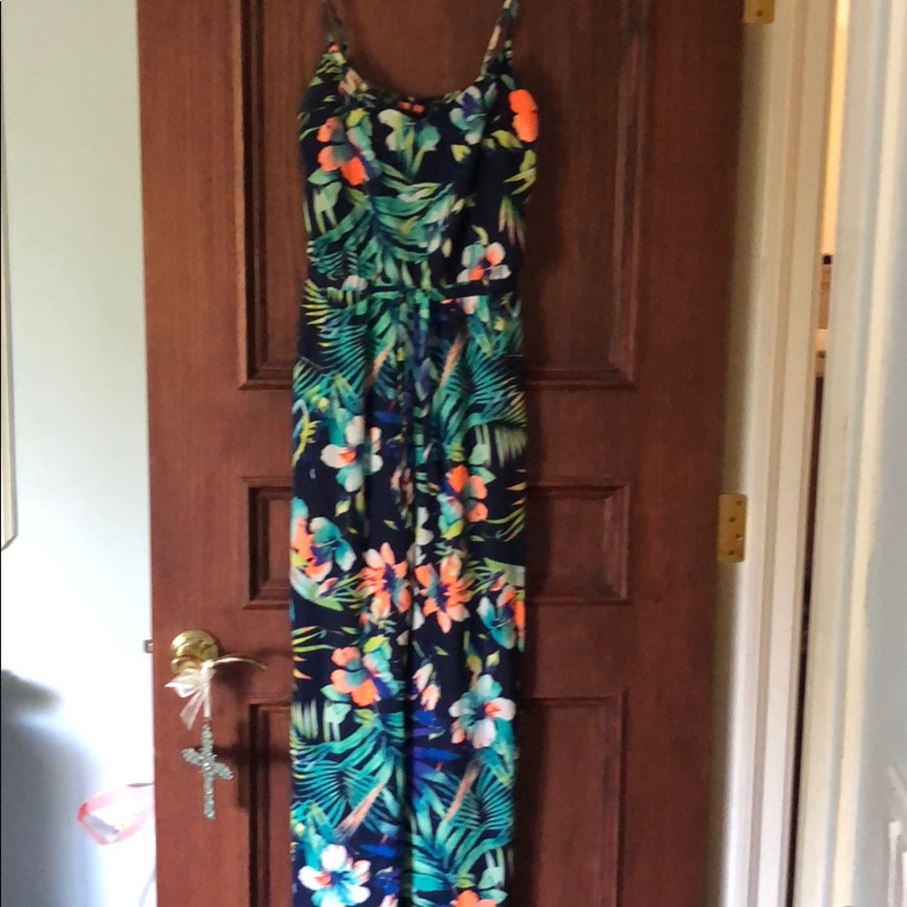 Jungle print jumpsuit